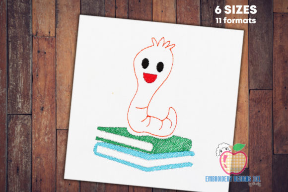 Cartoon Worm Sitting on Book: A Designer’s Craft Fair Review
