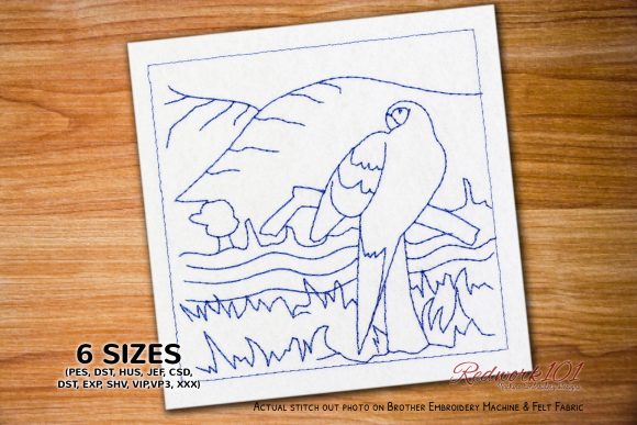 Colorful Scarlet Macaw Redwork: A Designer’s Seasonal Review