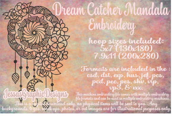 Dream Catcher Mandala Embroidery Design Review