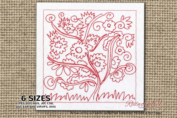 Flower Tree in Spring Redwork: A Hands-On Review