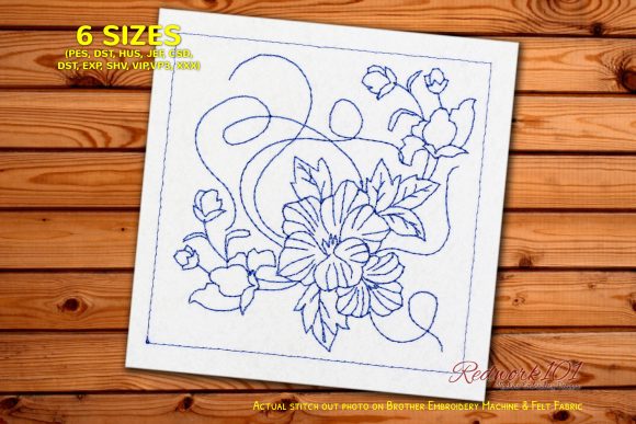 Fresh Spring Flowers Bluework Review for Seasonal Embroidery