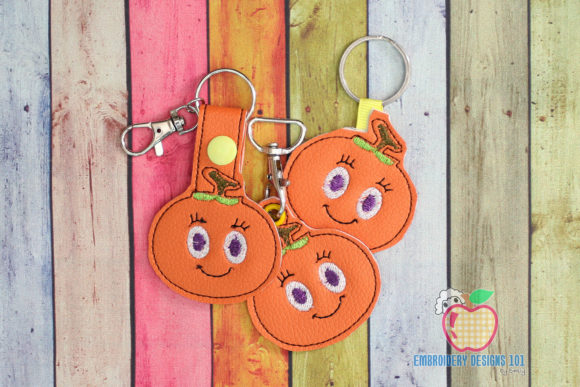 Juicy Persimmon ITH Snaptab Keyfob Review for Seasonal Products