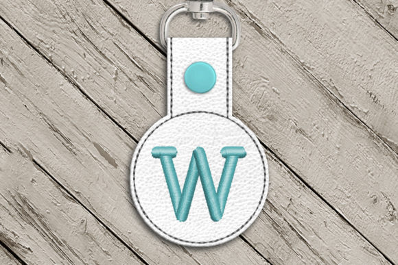 Letter W ITH Round Key Fob Applique: A Designer's Review