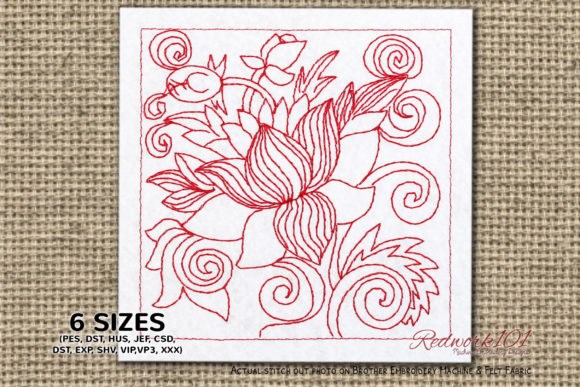 Lotus Redwork: A Seller’s Review for Etsy