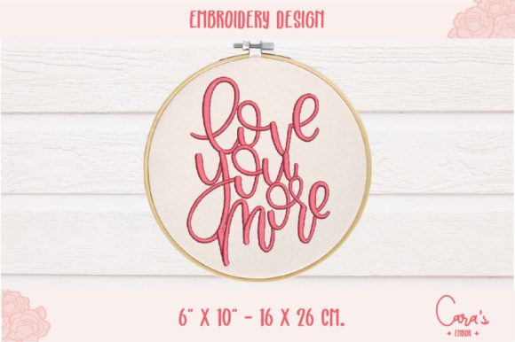 Love You More: A Seasonal Embroidery Design