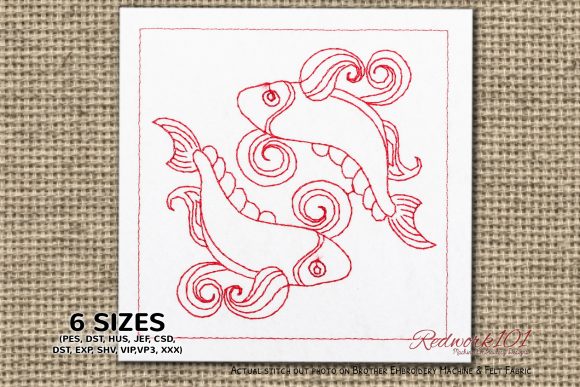 Pisces Symbol Redwork: A Seller Review
