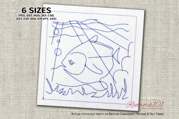 Underwater Landscape with Fish Redwork: Expert Review